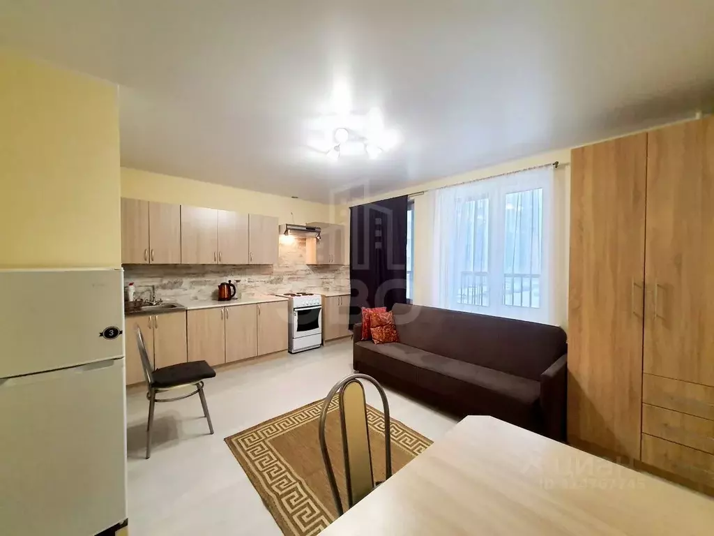 Студия Ленинградская область, Мурино Всеволожский район, ул. ... - Фото 1