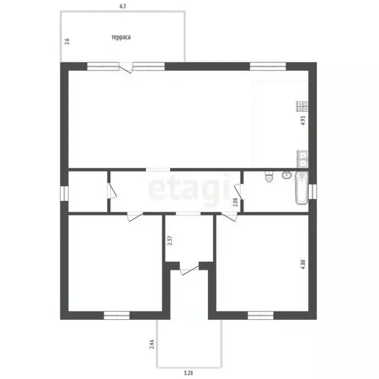 Дом в Краснодарский край, Анапа муниципальный округ, с. Варваровка ... - Фото 2