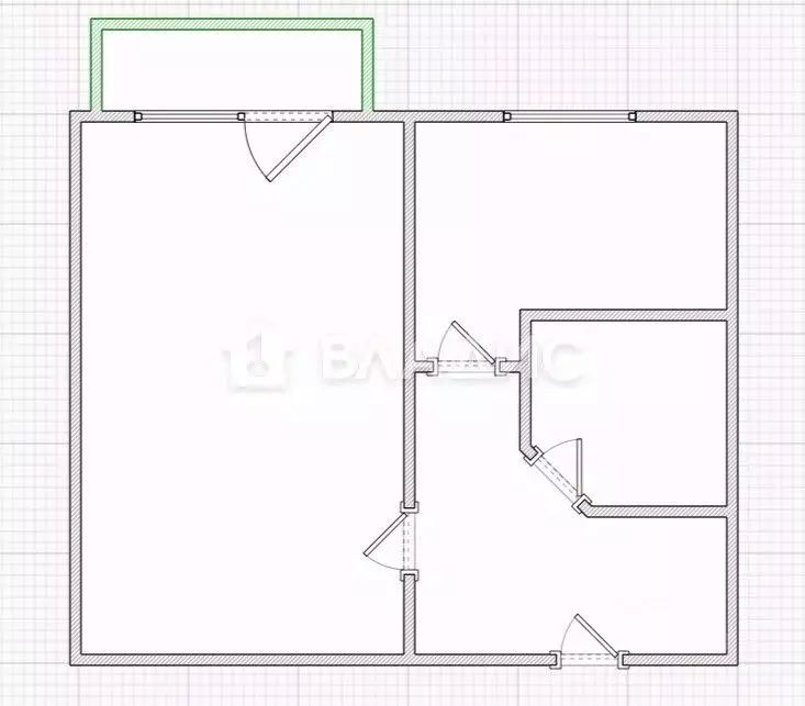 1-к кв. Пензенская область, Пенза Кронштадтская ул., 4А (28.5 м) - Фото 2