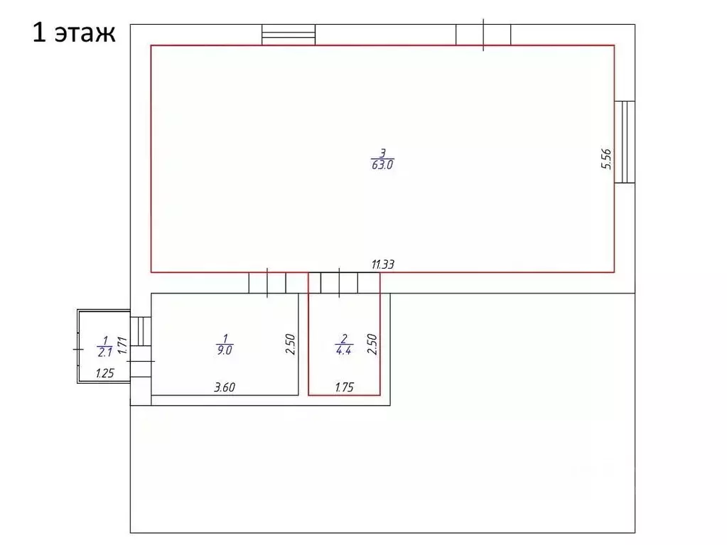 Помещение свободного назначения в Удмуртия, Игринский район, с. Зура ... - Фото 1