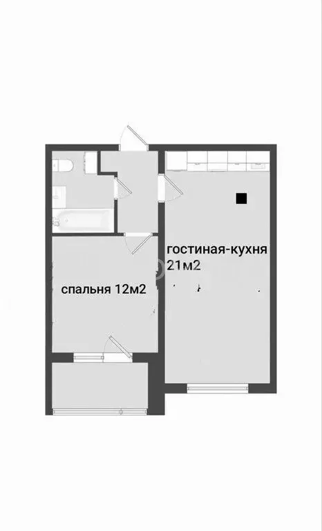 2-комнатная квартира: Барнаул, Песчаная улица, 181 (43 м) - Фото 1