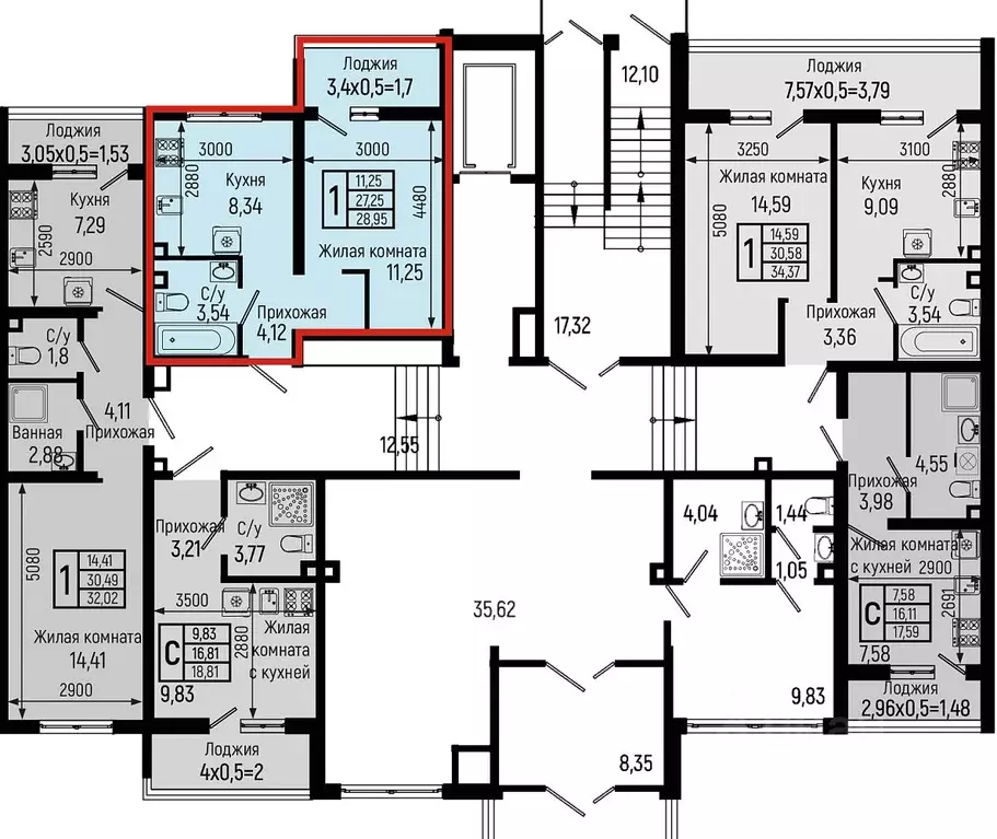 1-к кв. Краснодарский край, Туапсинский муниципальный округ, с. Небуг ... - Фото 2