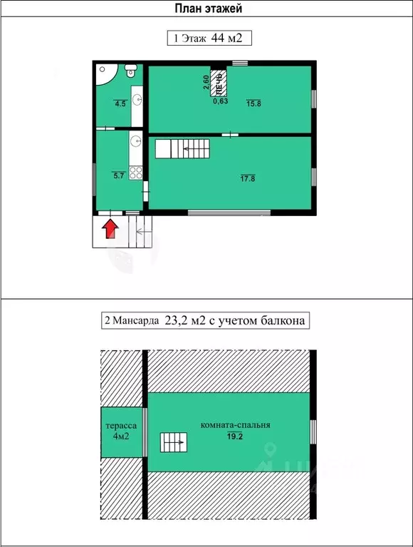 Дом в Свердловская область, Екатеринбург Юбилейный СНТ, 10 (65 м) - Фото 2