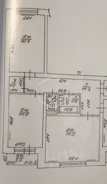 3-к кв. Калининградская область, Калининград ул. Дзержинского, 38 ... - Фото 2