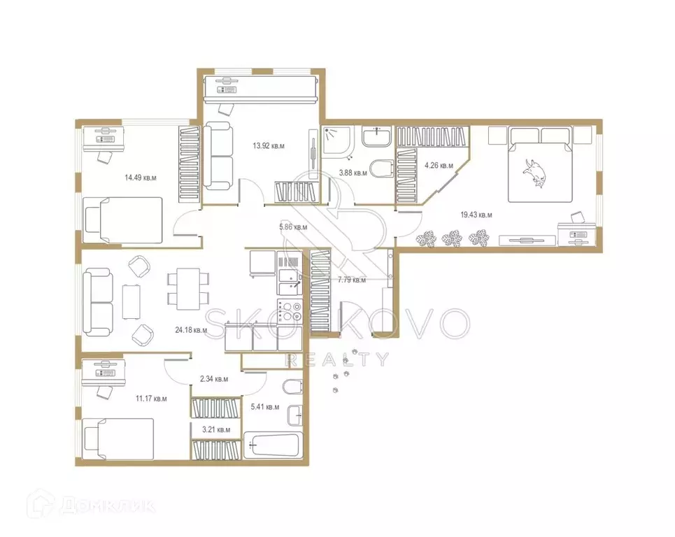 Продаётся 4-к квартира, 118 м - Фото 1