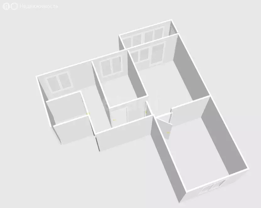 3-комнатная квартира: Долинск, Комсомольская улица, 43А (57 м) - Фото 1