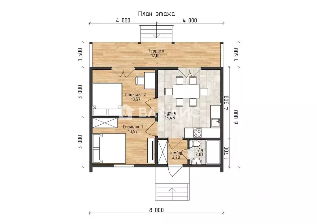 Дом в Карелия, Пряжинский район, Эссойльское с/пос, пос. Кудама ул. ... - Фото 2