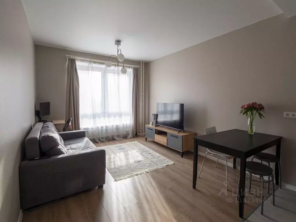 Квартира, 1 комната, 35.29 м - Фото 1