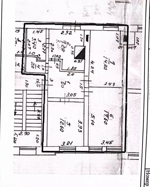 3-к. квартира, 65,4 м, 3/4 эт. - Фото 0