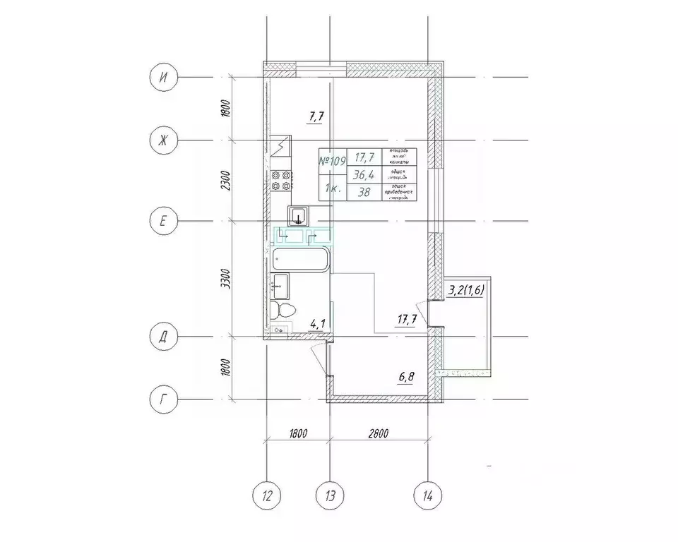 1-к кв. Приморский край, Большой Камень ул. Ленина, 14 (38.0 м) - Фото 1