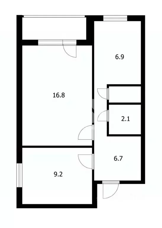 2-к кв. Новосибирская область, Обь Геодезическая ул., 68/1 (43.2 м) - Фото 2