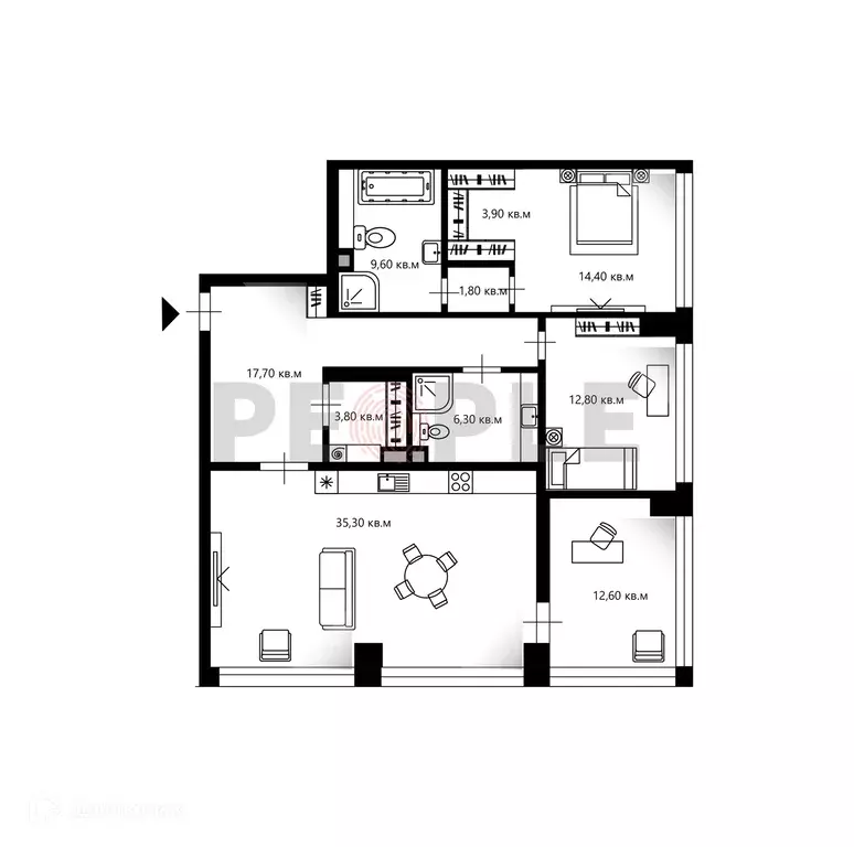 Продаётся 4-к квартира, 118 м - Фото 0