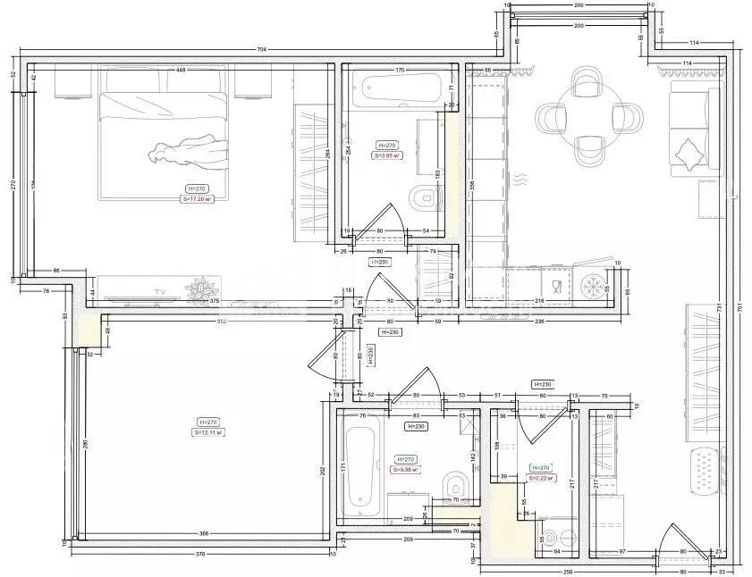 2-комнатная квартира: Москва, Волоколамское шоссе, 95/2к1 (66.2 м) - Фото 0