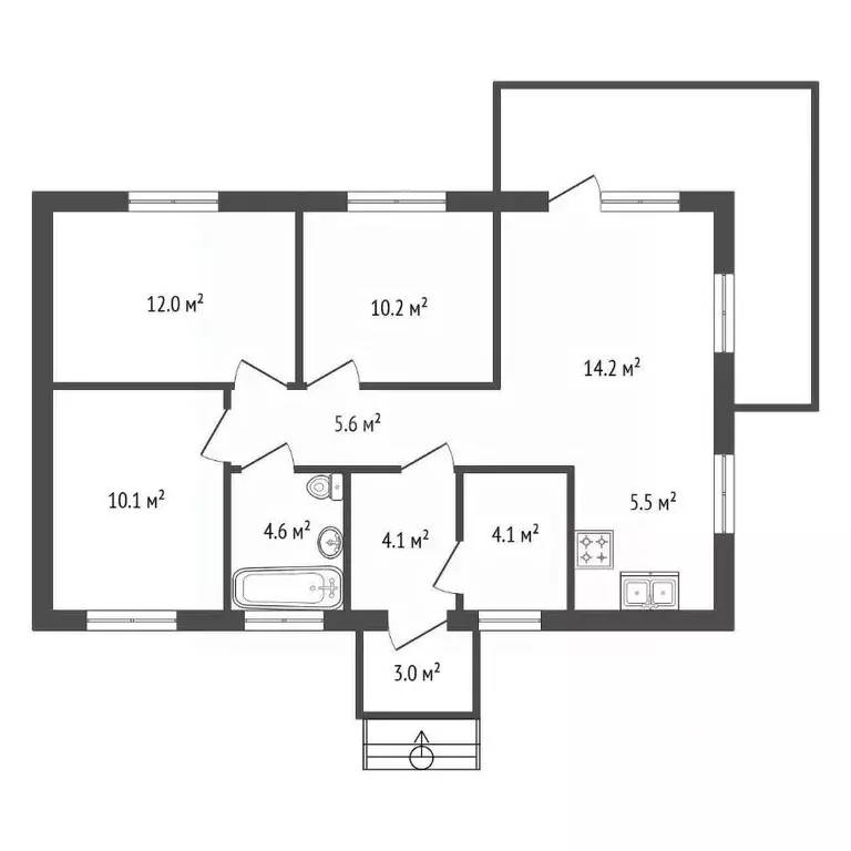 Дом в Ленинградская область, Гатчинский муниципальный округ, Графская ... - Фото 1