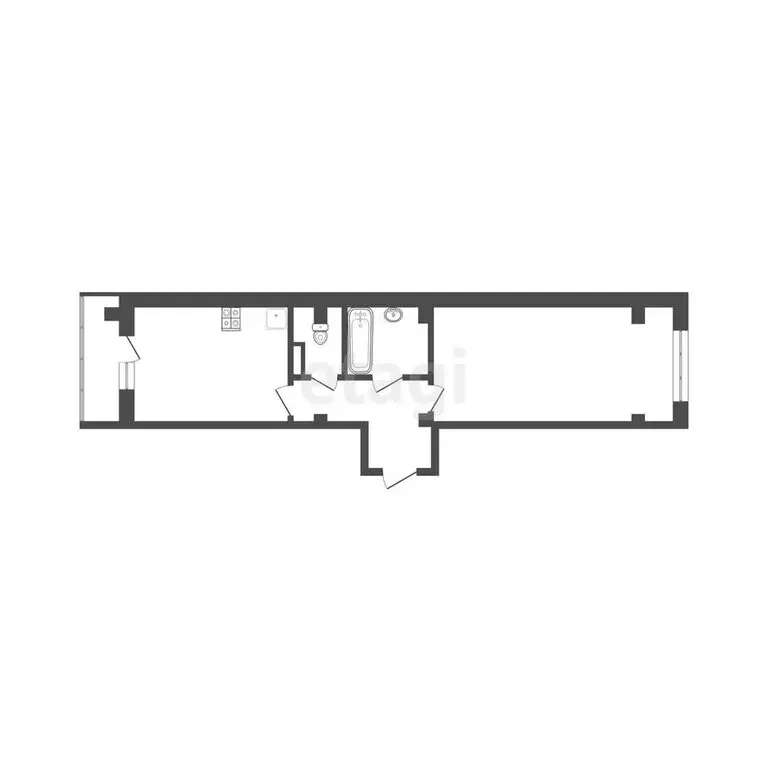 2-комнатная квартира: Абакан, улица Некрасова, 33 (51 м) - Фото 0
