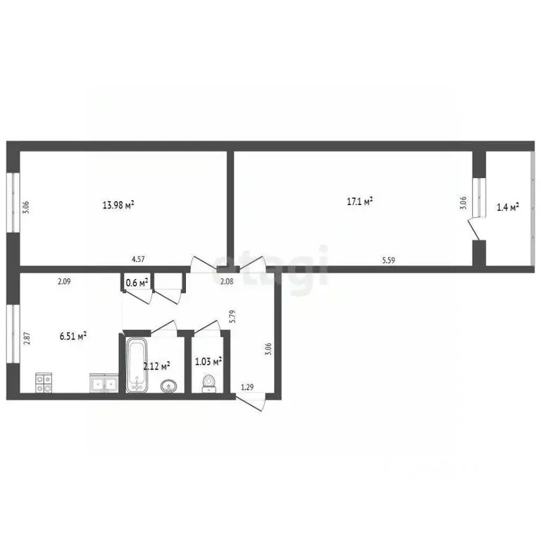 2-к кв. Мордовия, Саранск городской округ, с. Горяйновка ул. П. ... - Фото 2