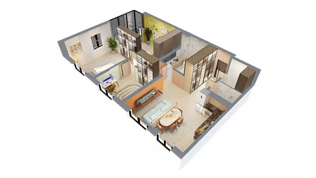 3-к кв. Башкортостан, Нефтекамск ул. Строителей, 29А (81.61 м) - Фото 2