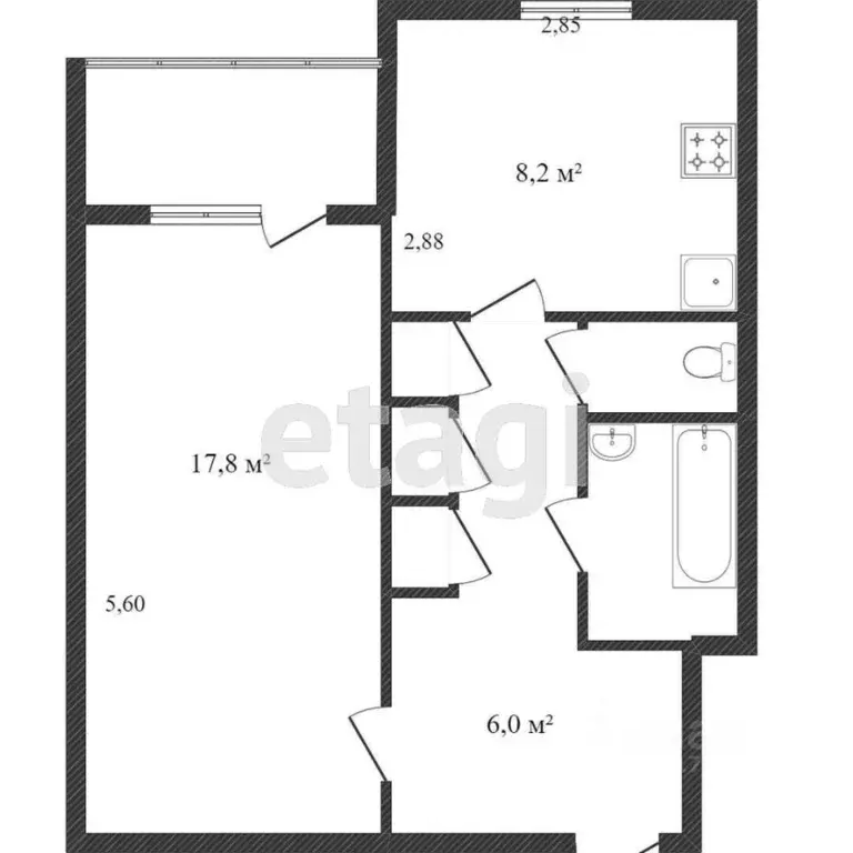 1-к кв. Ямало-Ненецкий АО, Новый Уренгой Восточный мкр, 2/4 (36.0 м) - Фото 2