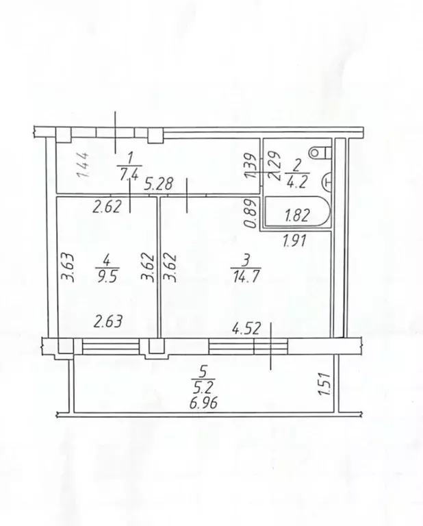 1-к кв. Татарстан, Набережные Челны ул. Раскольникова, 11Б (35.8 м) - Фото 1
