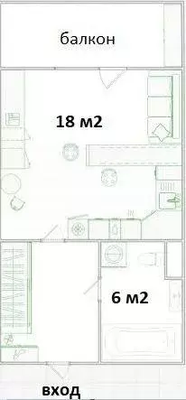 Квартира-студия: Реутов, Носовихинское шоссе, 37 (30.8 м) - Фото 2