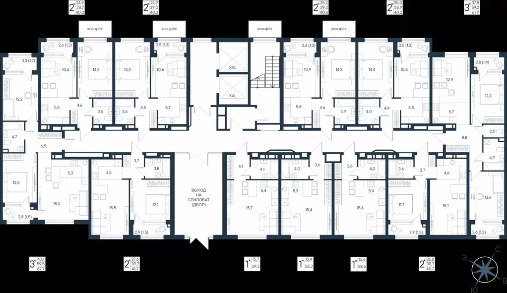 Студия Пермский край, Пермь ул. Космонавта Беляева, 17 (29.3 м) - Фото 2