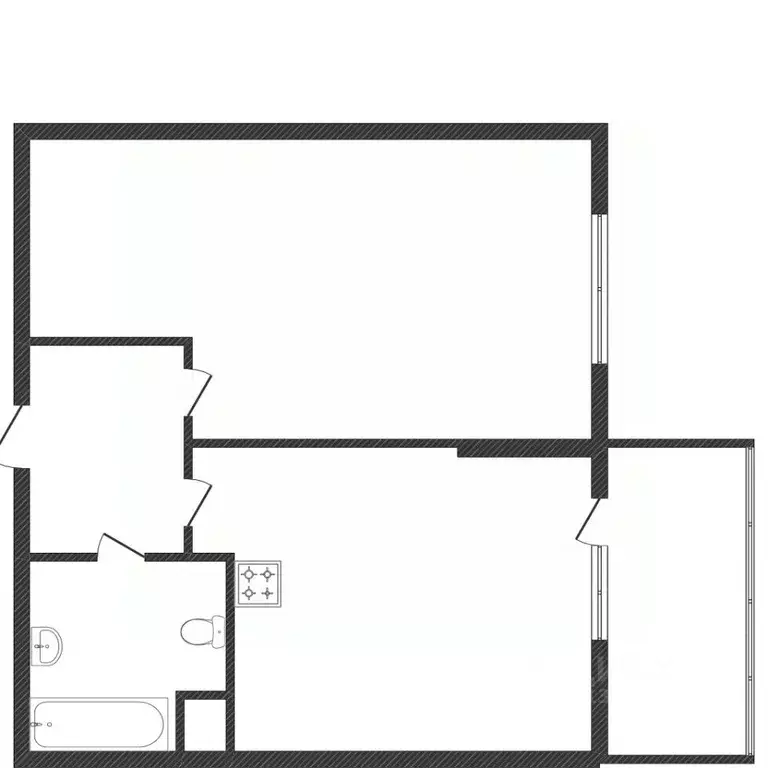 2-к кв. Омская область, Омск ул. Малиновского, 19к1 (61.9 м) - Фото 1