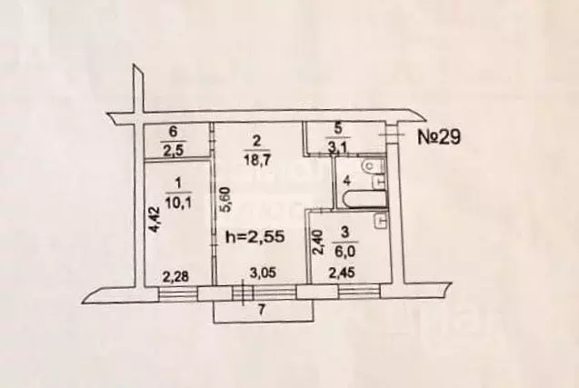 2-к кв. Московская область, Люберцы городской округ, Красково пгт ... - Фото 2