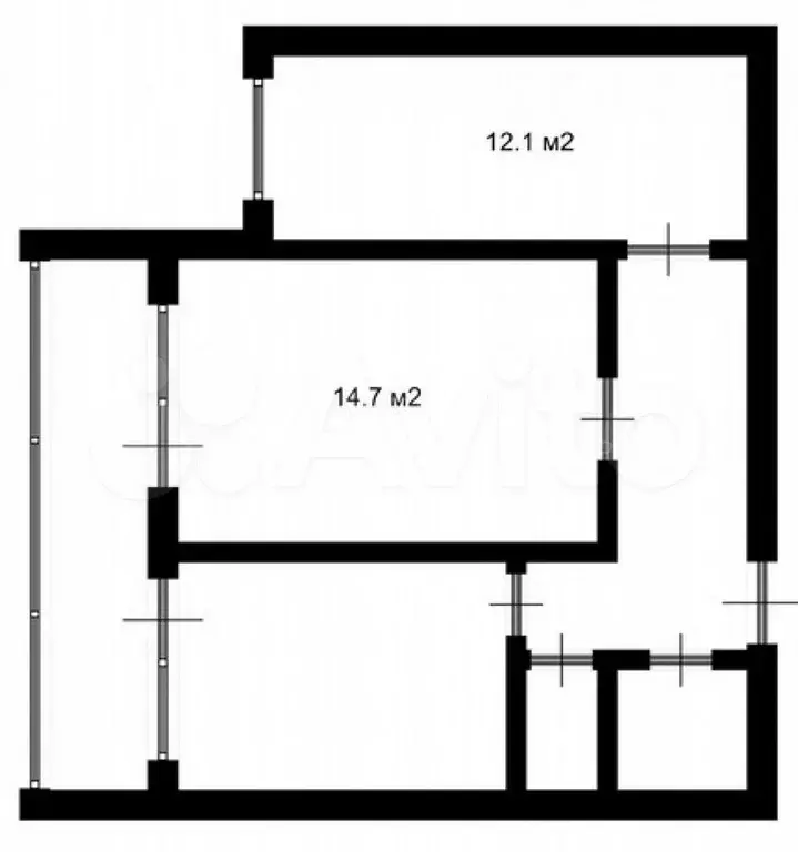 2-к. квартира, 47 м, 2/9 эт. - Фото 0