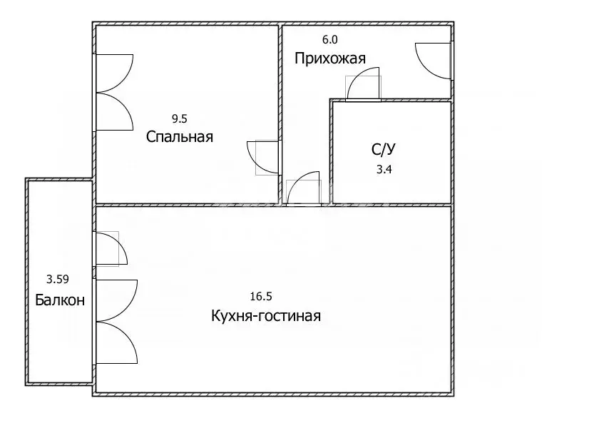 1-к кв. Ульяновская область, Ульяновск просп. Столыпина, 27 (35.4 м) - Фото 2