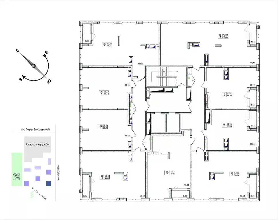 1-к кв. Кемеровская область, Кемерово ул. Дружбы, 11 (34.24 м) - Фото 2