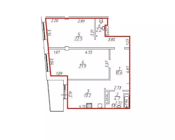 2-комнатная квартира: Иркутск, Байкальская улица, 346 (80 м) - Фото 0