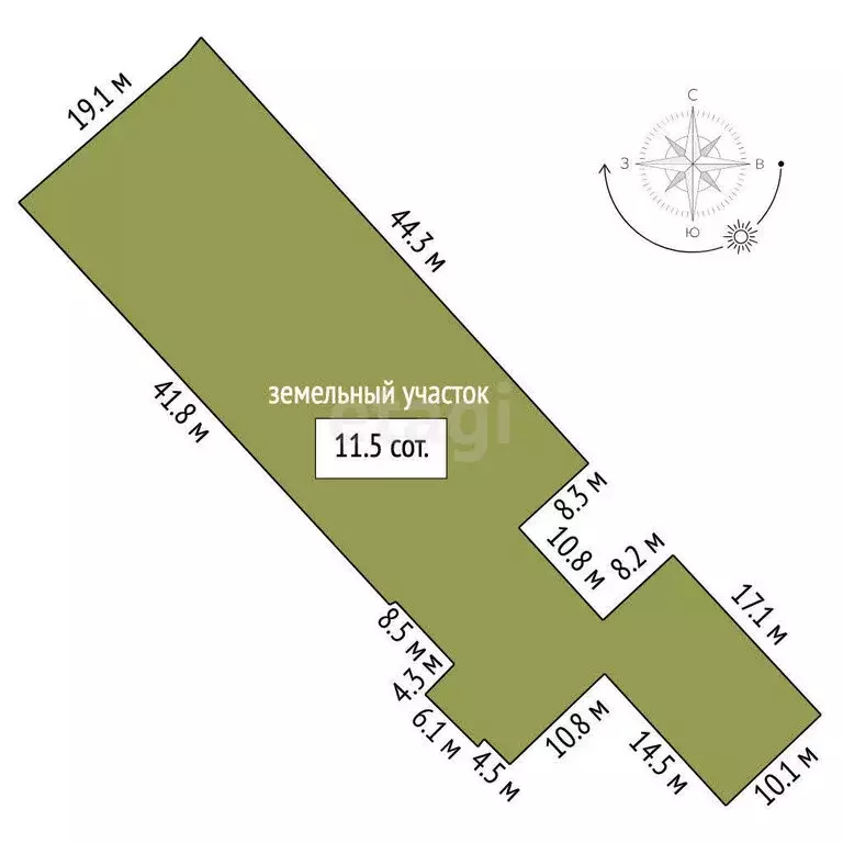 Участок в Нальчик, улица Инессы Арманд (2.7 м) - Фото 1