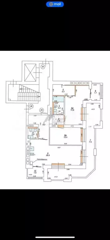 3-к. квартира, 111,7 м, 6/6 эт. - Фото 0