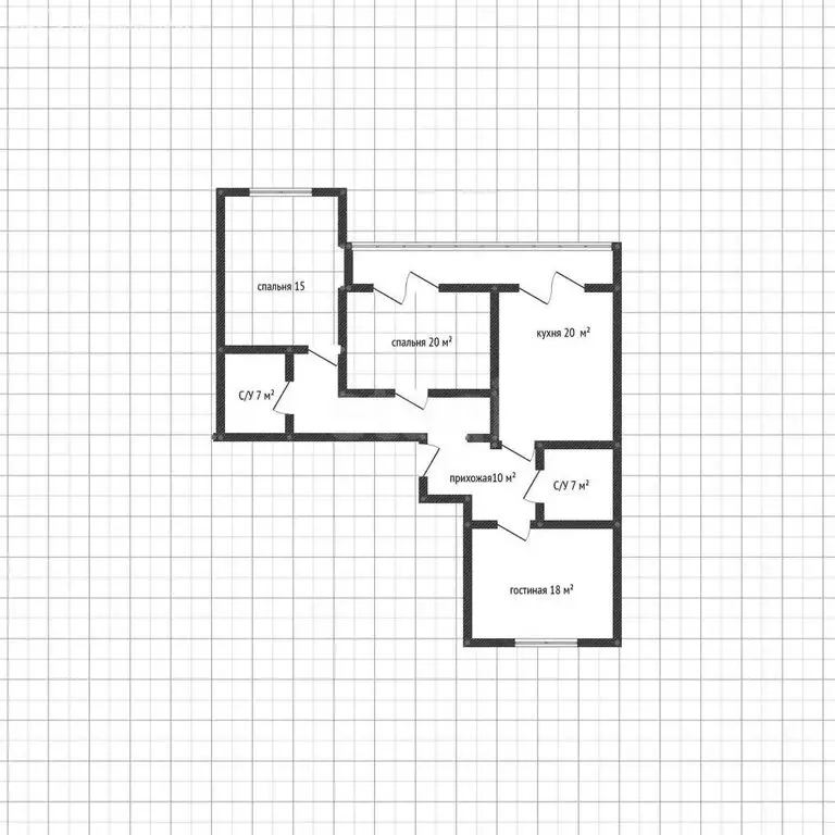 3-комнатная квартира: Яблоновский, Солнечная улица, 55/1к11 (81.2 м) - Фото 0