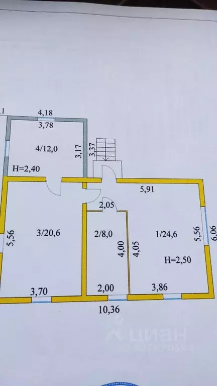 Дом в Пермский край, с. Барда ул. Космонавтов, 17 (65 м) - Фото 2