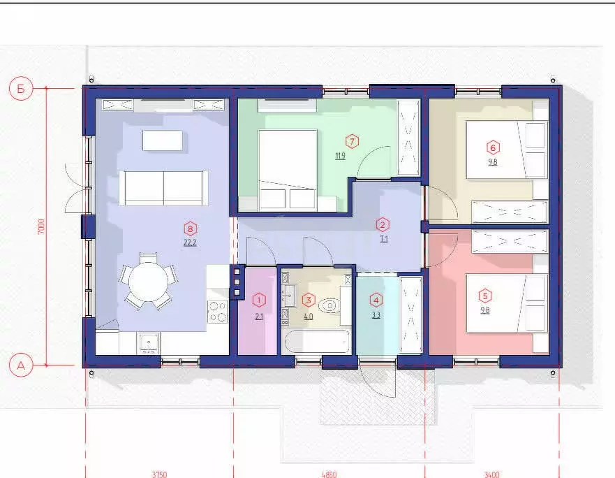 Дом в Калининградская область, Гурьевский муниципальный округ, посёлок ... - Фото 1