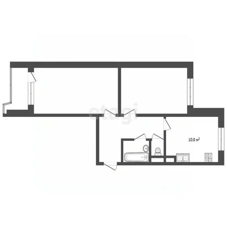 2-к кв. Москва Братеевская ул., 10К4 (61.0 м) - Фото 2