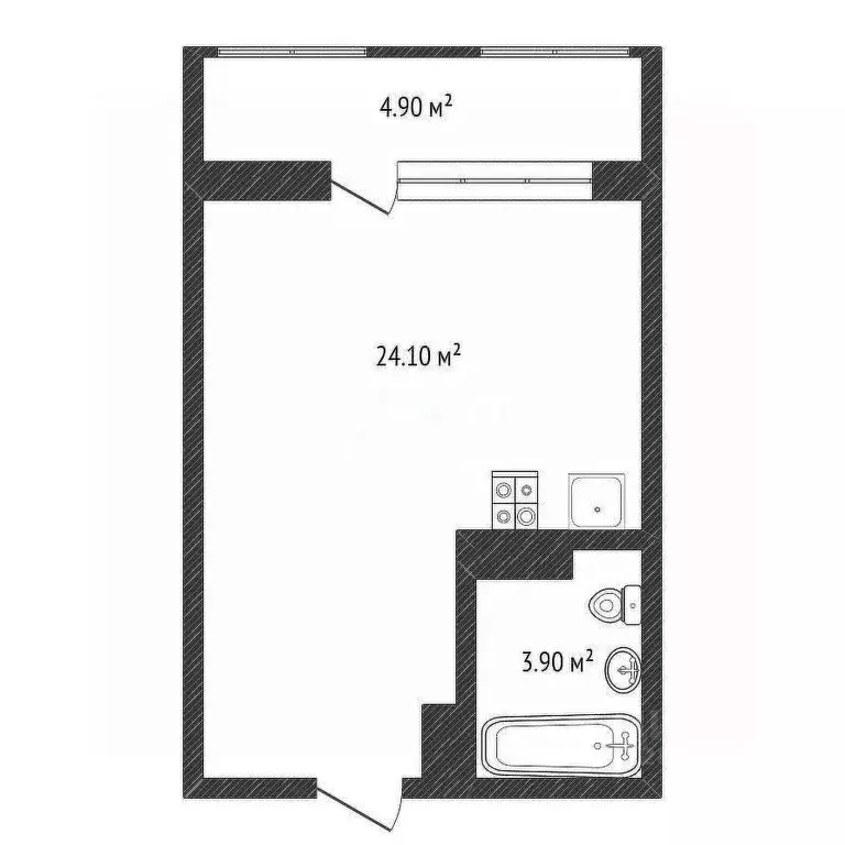 Студия Нижегородская область, Нижний Новгород ул. Родионова, 31 (32.6 ... - Фото 2
