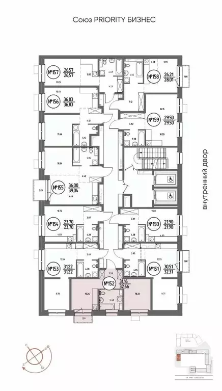 1-к кв. Иркутская область, Иркутск Макс жилой комплекс (32.66 м) - Фото 2