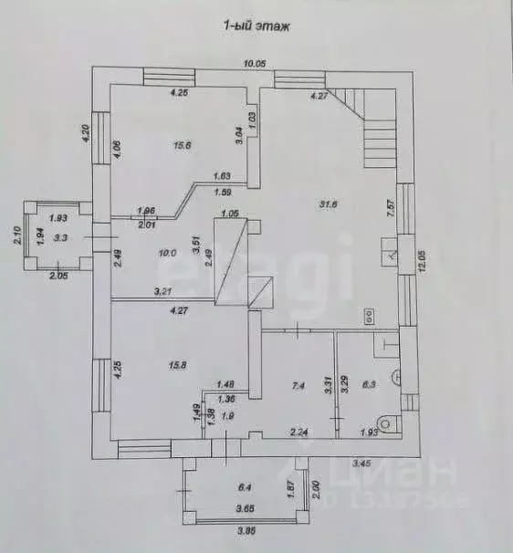 Дом в Тверская область, Калязинский муниципальный округ, д. Ефимово 11 ... - Фото 1