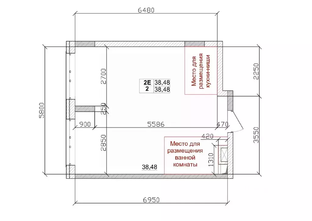 2-к кв. Кемеровская область, Кемерово ул. Дружбы, 11 (38.48 м) - Фото 1