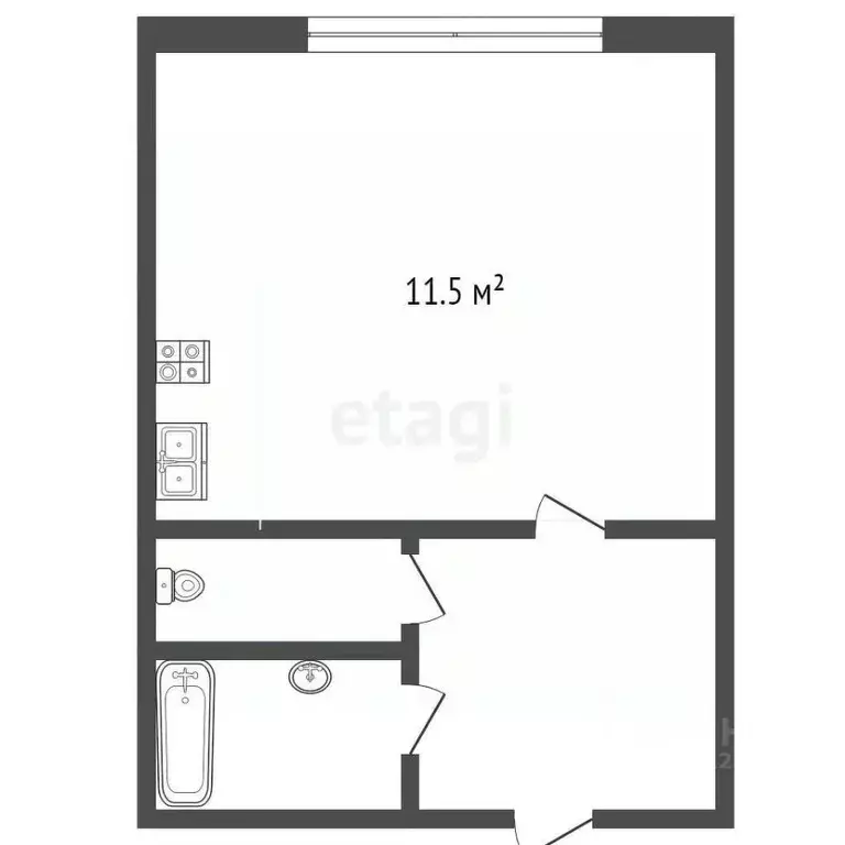 Комната Белгородская область, Белгород ул. Щорса, 30 (11.6 м) - Фото 1