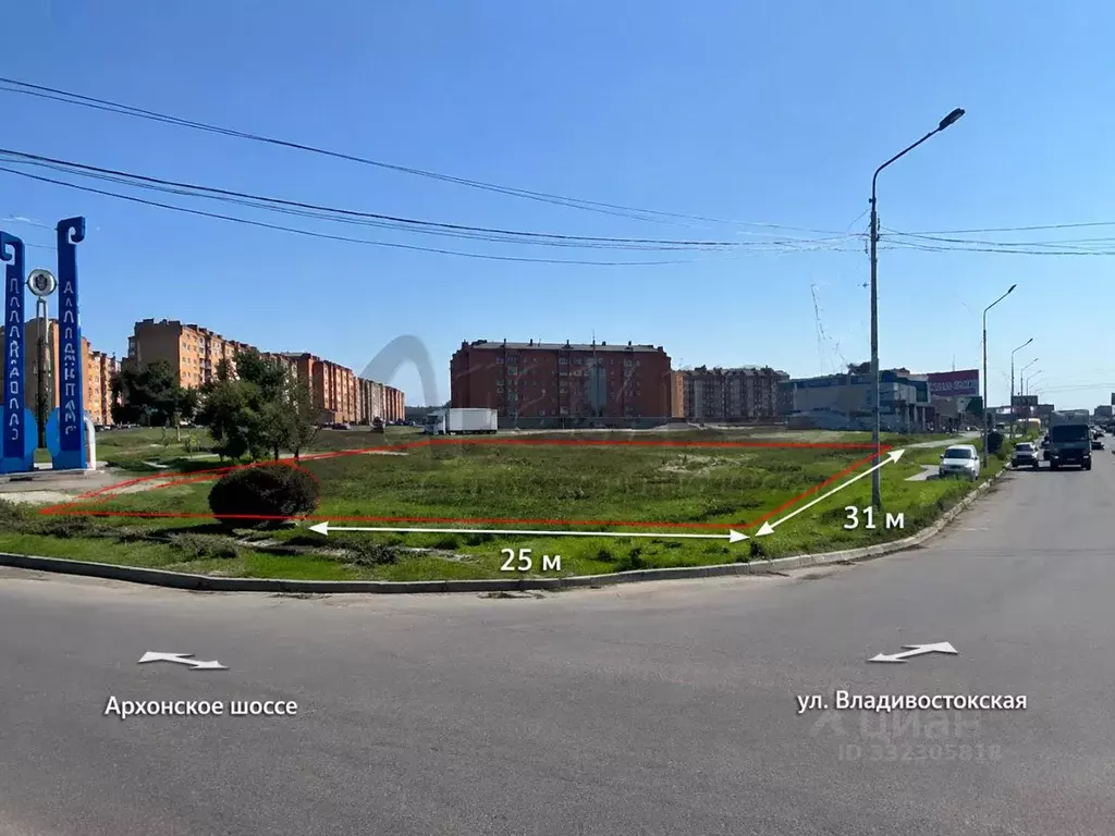 Участок в Северная Осетия, Владикавказ ул. Владивостокская (8.2 сот.) - Фото 1