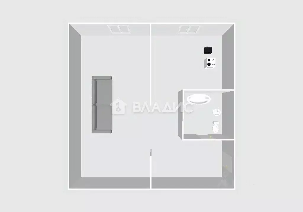 1-к кв. Пензенская область, Пенза просп. Победы, 27 (30.6 м) - Фото 2