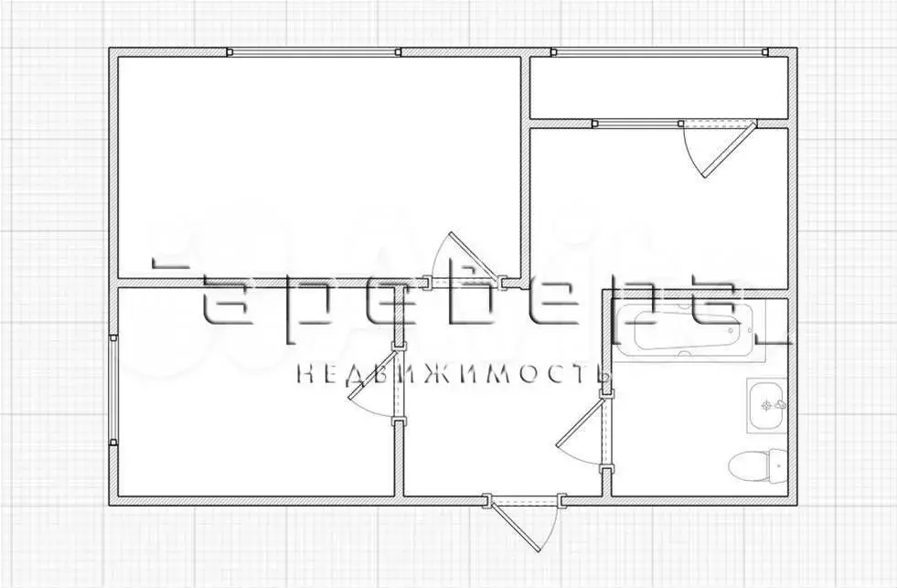 2-к. квартира, 41,1 м, 3/9 эт. - Фото 0