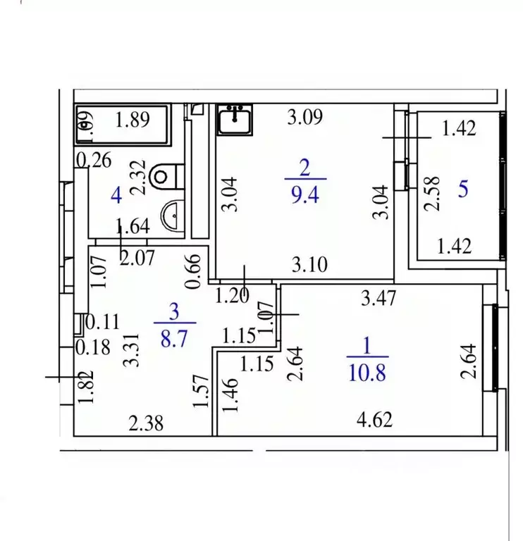 1-к кв. Свердловская область, Екатеринбург ул. Краснолесья, 108 (33.0 ... - Фото 1