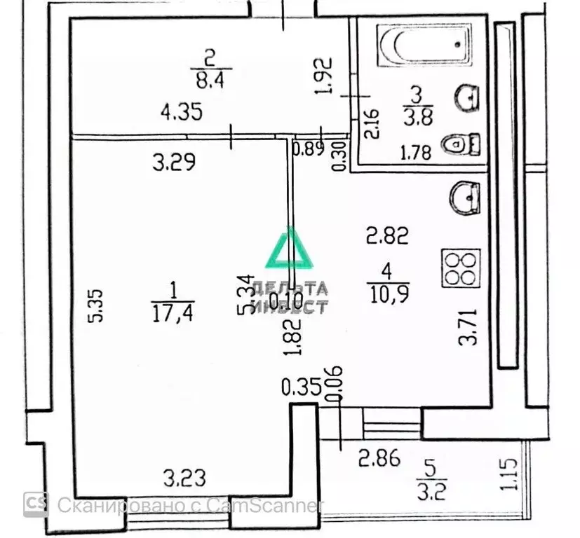 1-к кв. Башкортостан, Уфа ул. Рихарда Зорге, 62 (43.7 м) - Фото 2