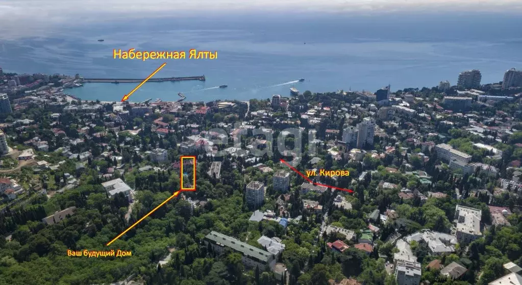 Дом в Крым, Ялта ул. Манагарова, 2В (400 м) - Фото 1