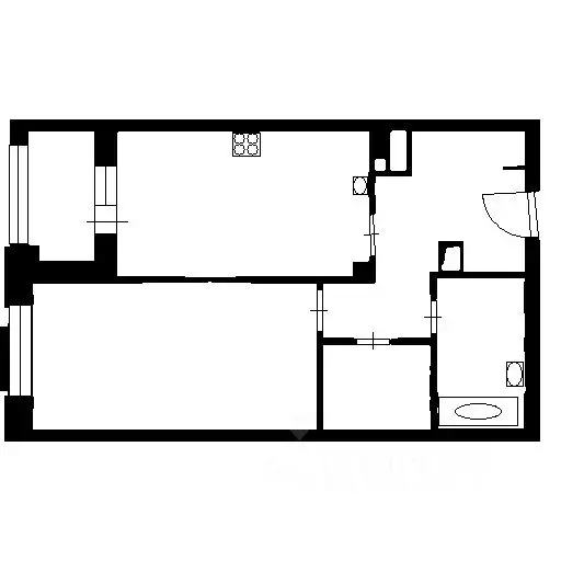 1-к кв. Санкт-Петербург ул. Гастелло, 7 (56.7 м) - Фото 2
