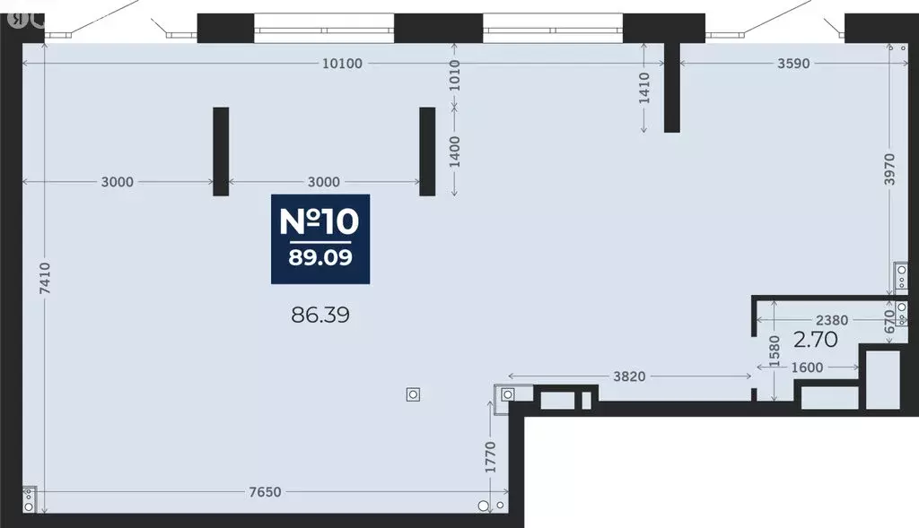 Помещение свободного назначения (89.9 м) - Фото 1